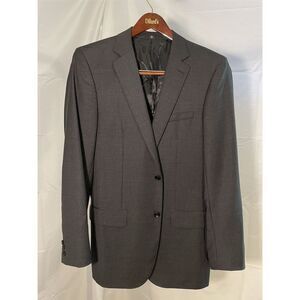 Benjamin Sartorial Collection 52 | 42R Charcoal Wool 2Btn Surgeon's Cuffs Blazer
